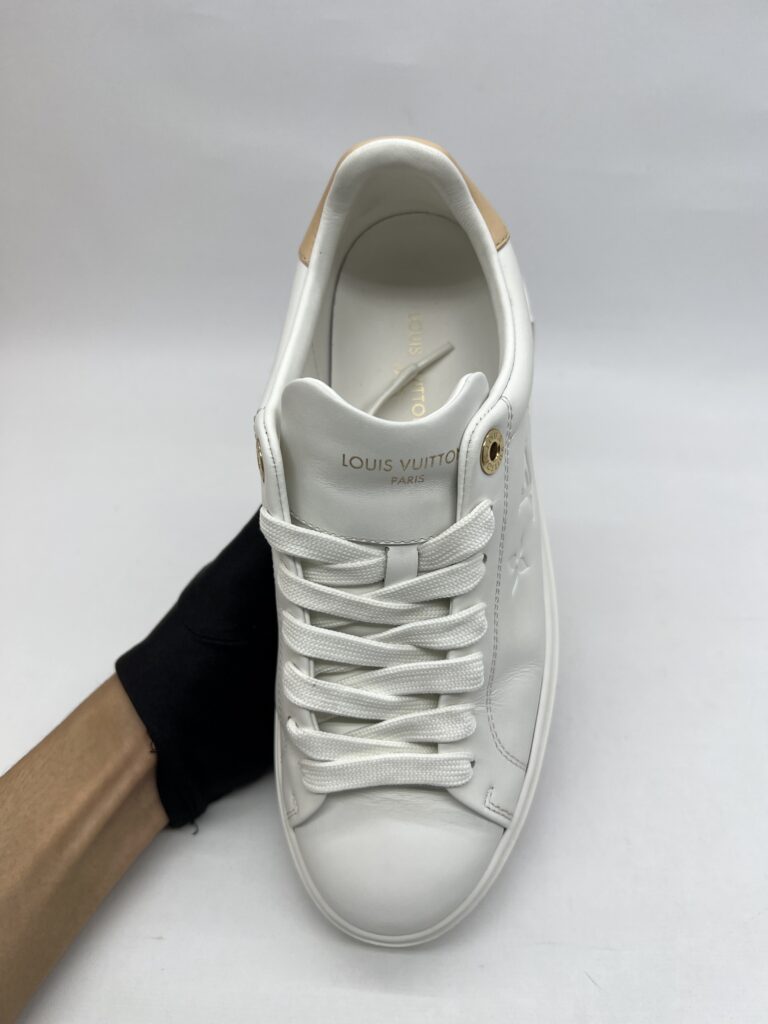 Louis Vuitton Time Out Sneakers White Pink Charm