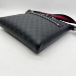 Gucci Courrier Messenger Zip GG Supreme Black SHW