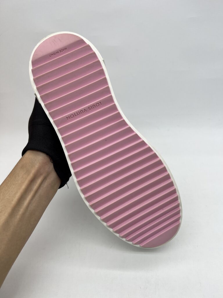Louis Vuitton Time Out Sneakers White Pink Charm