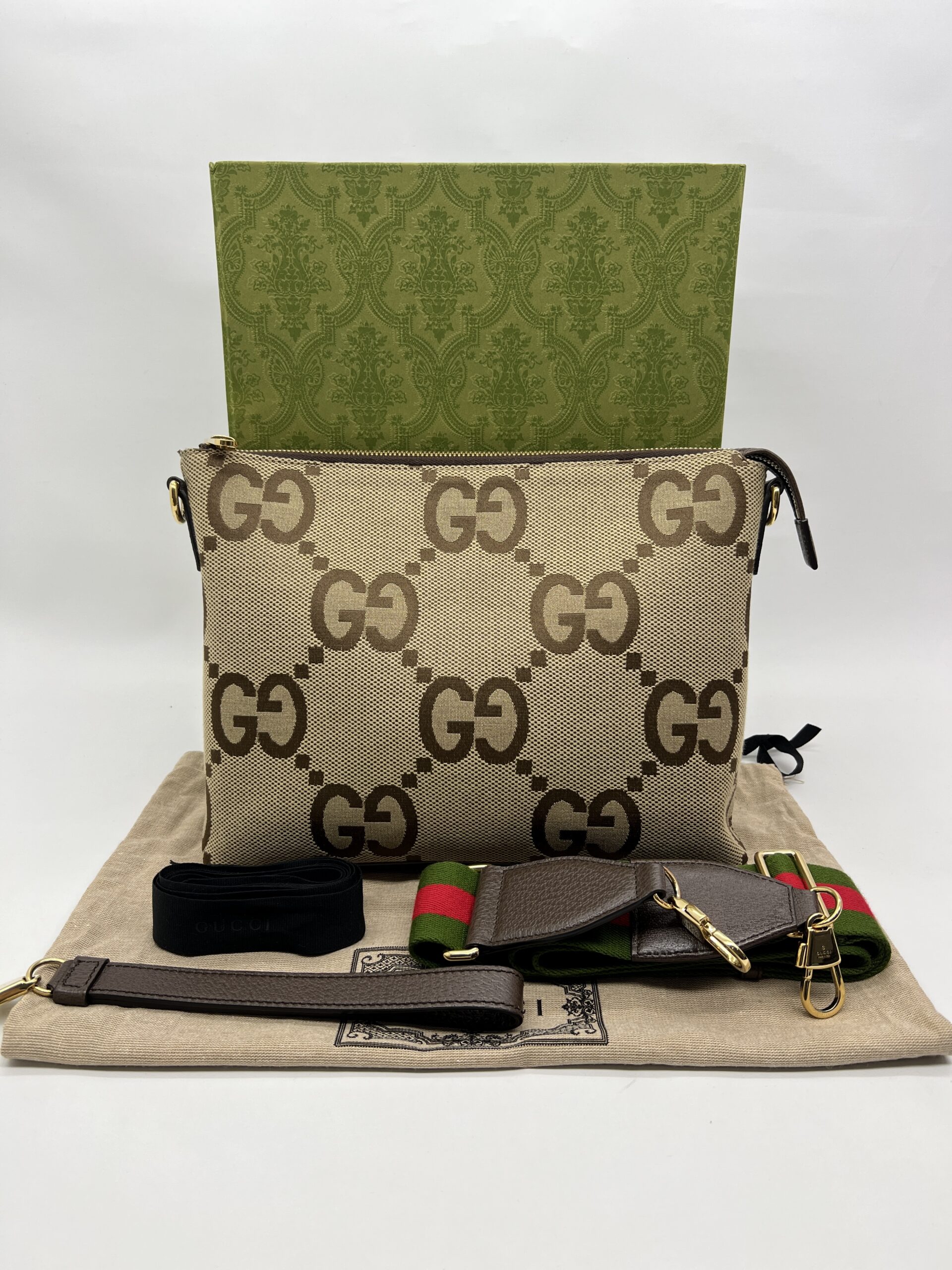 Gucci GG Messenger GG Canvas Dark Brown GHW