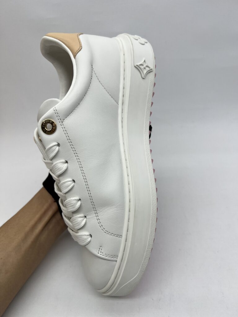 Louis Vuitton Time Out Sneakers White Pink Charm