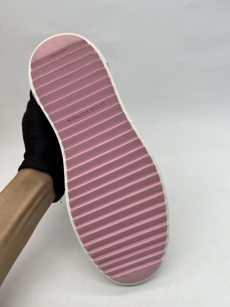 Louis Vuitton Time Out Sneakers White Pink Charm