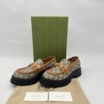 Gucci Loafer Horsebit Supreme Canvas Brown