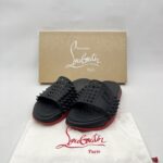 Christian Louboutin Take It Easy Sandal Rubber Black Red