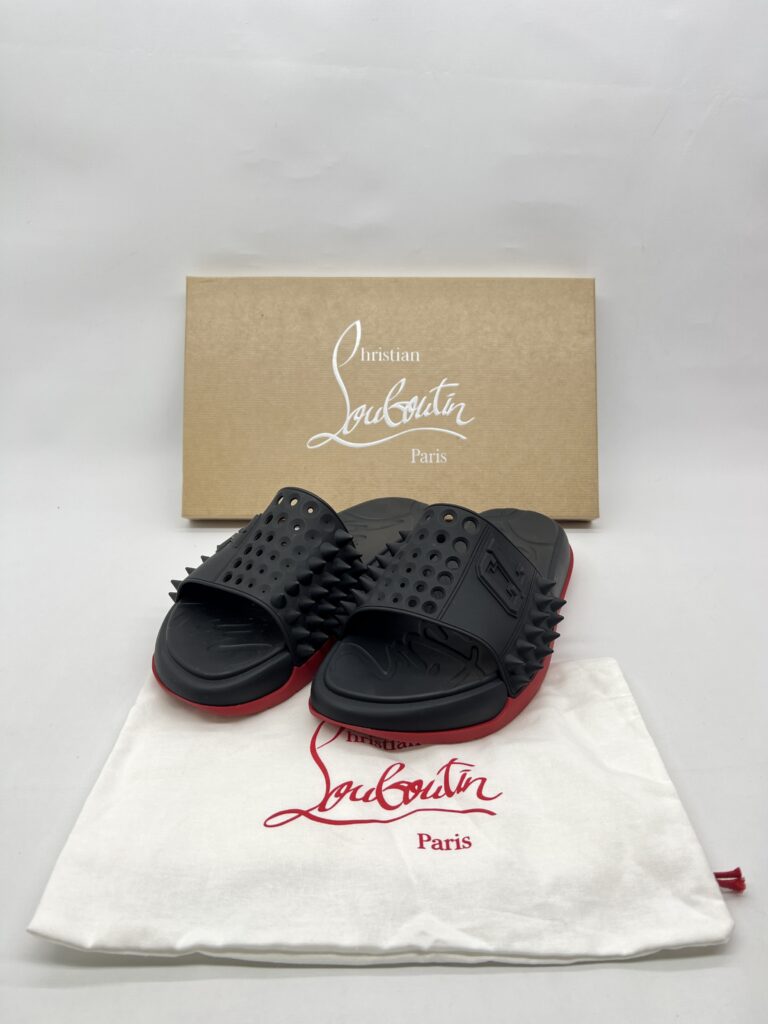 Christian Louboutin Take It Easy Sandal Rubber Black Red