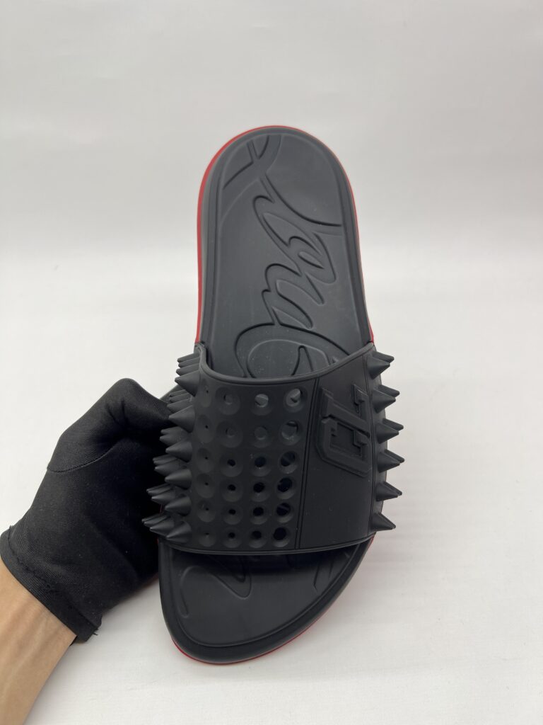 Christian Louboutin Take It Easy Sandal Rubber Black Red