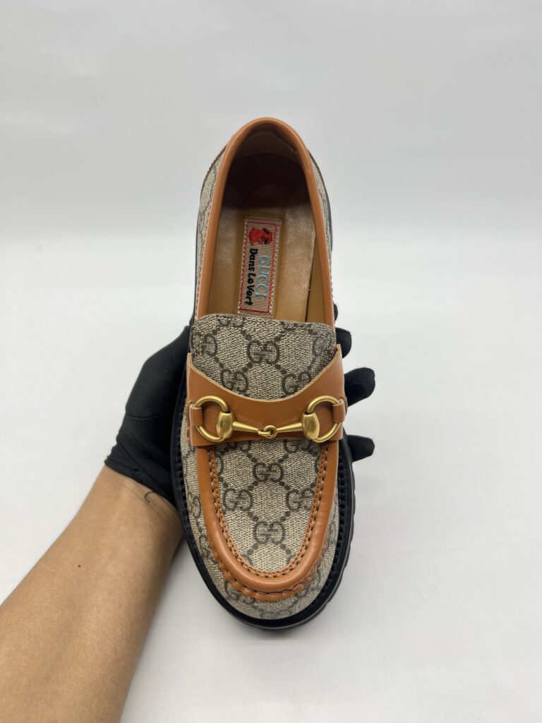 Gucci Loafer Horsebit Supreme Canvas Brown