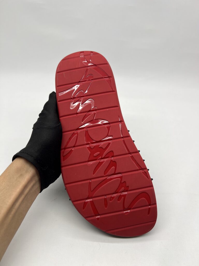 Christian Louboutin Take It Easy Sandal Rubber Black Red