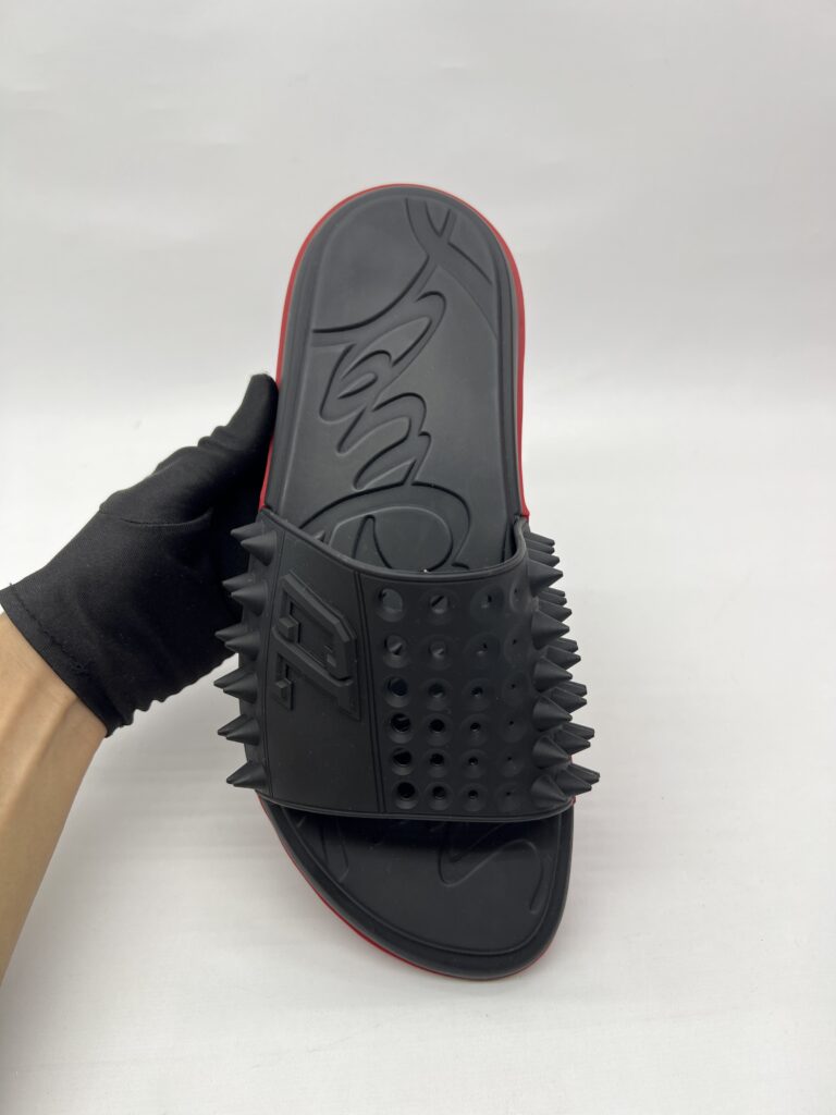 Christian Louboutin Take It Easy Sandal Rubber Black Red