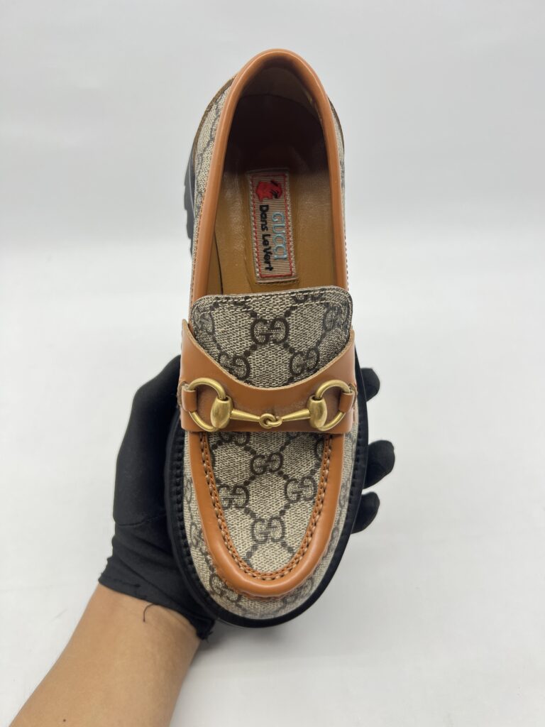 Gucci Loafer Horsebit Supreme Canvas Brown