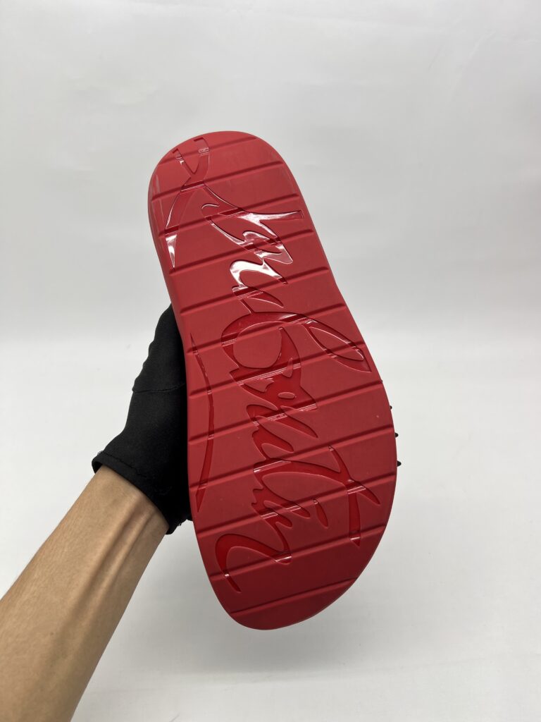 Christian Louboutin Take It Easy Sandal Rubber Black Red