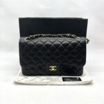 Chanel Jumbo Classic D Flap Caviar Black GHW