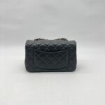 Chanel Mini Rectangel Classic Lambskin Grey GHW