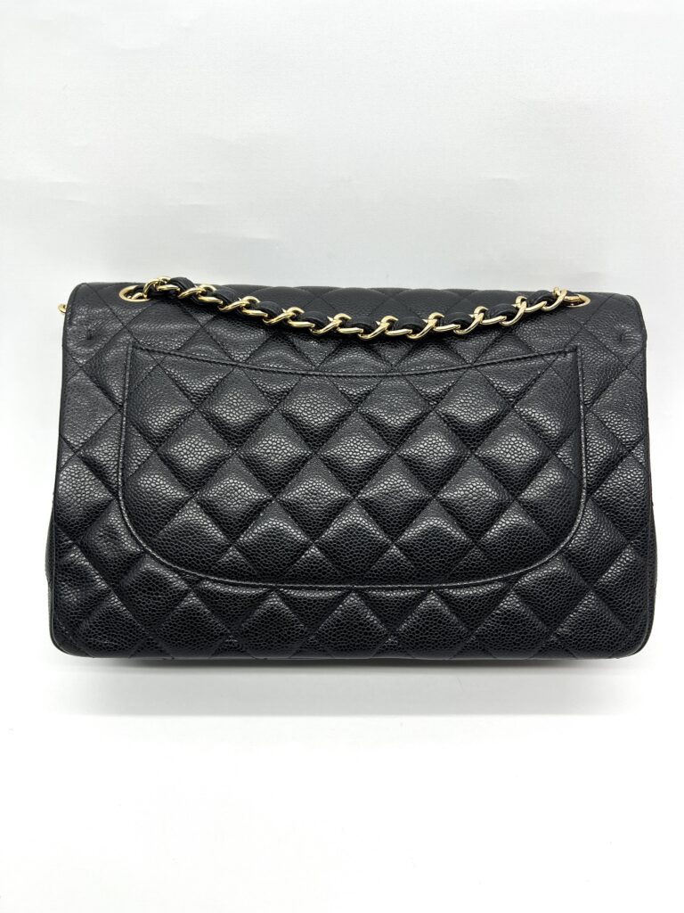Chanel Jumbo Classic D Flap Caviar Black GHW