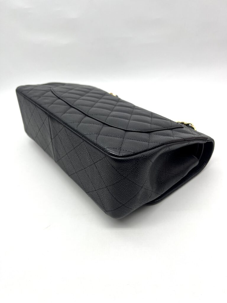 Chanel Jumbo Classic D Flap Caviar Black GHW