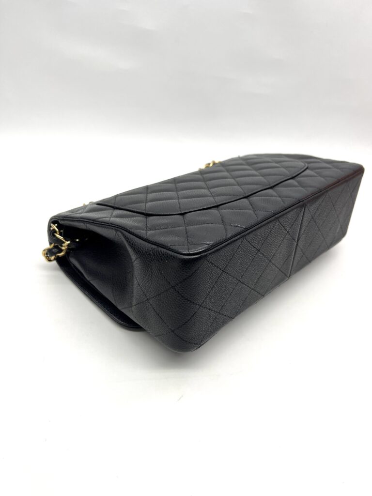 Chanel Jumbo Classic D Flap Caviar Black GHW