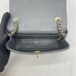 Chanel Mini Rectangel Classic Lambskin Grey GHW