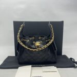Chanel C25 Small Caviar Black GHW