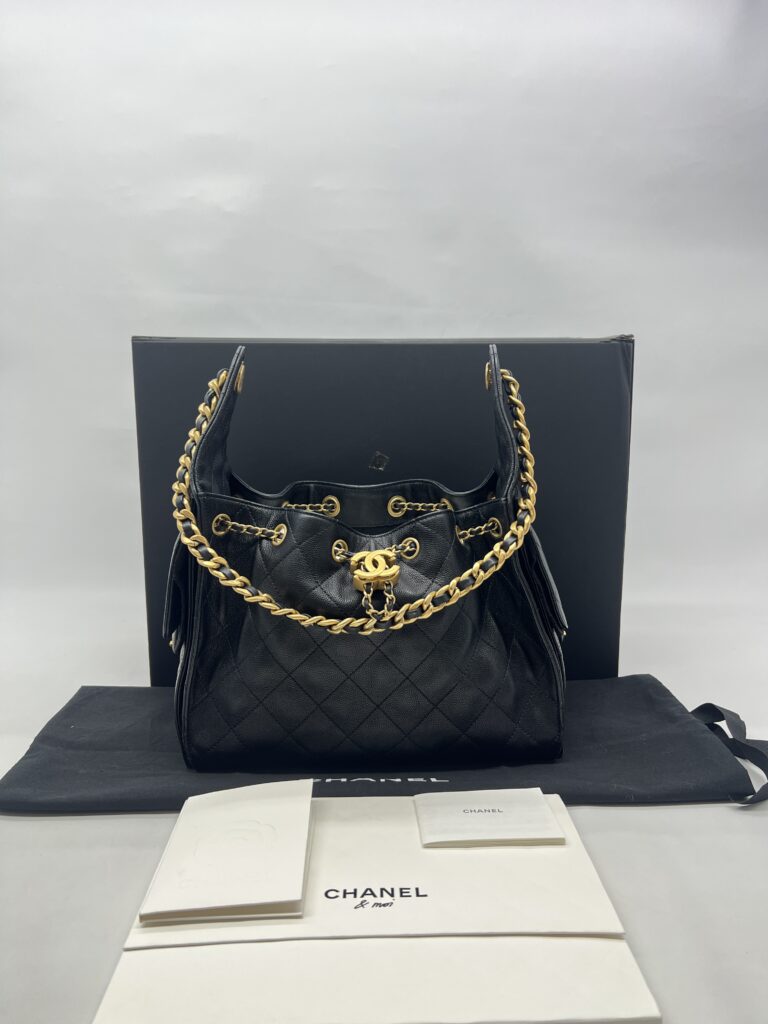 Chanel C25 Small Caviar Black GHW