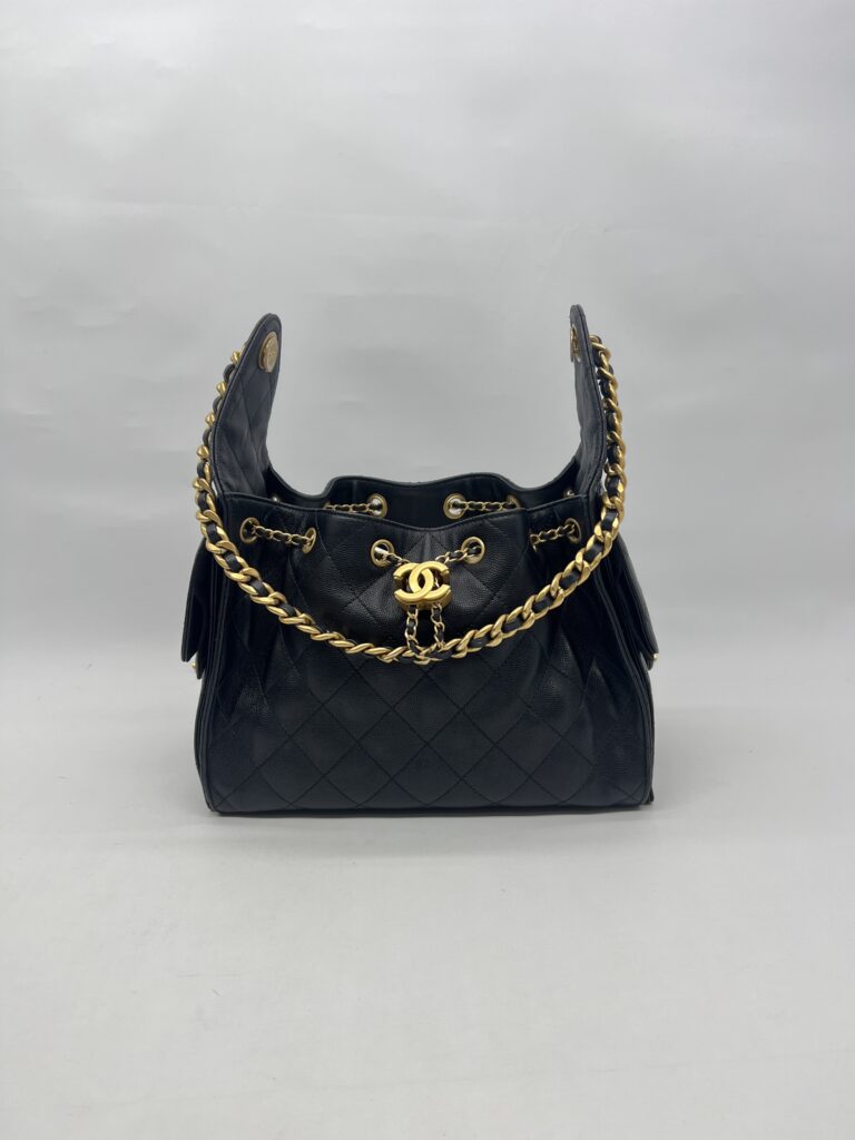 Chanel C25 Small Caviar Black GHW