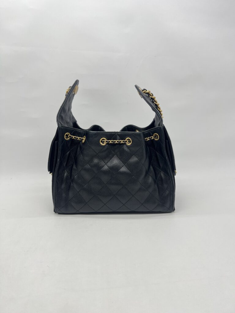 Chanel C25 Small Caviar Black GHW