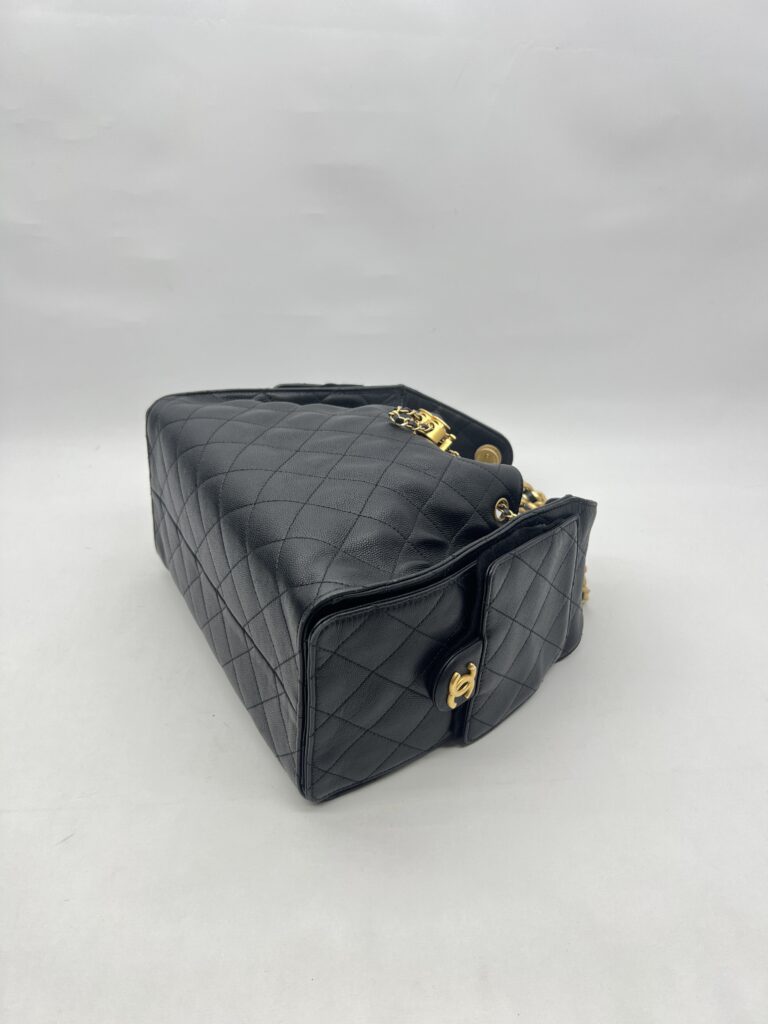 Chanel C25 Small Caviar Black GHW