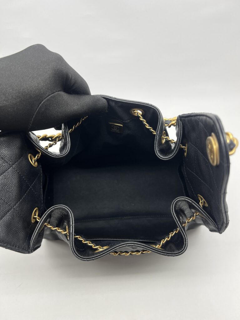 Chanel C25 Small Caviar Black GHW