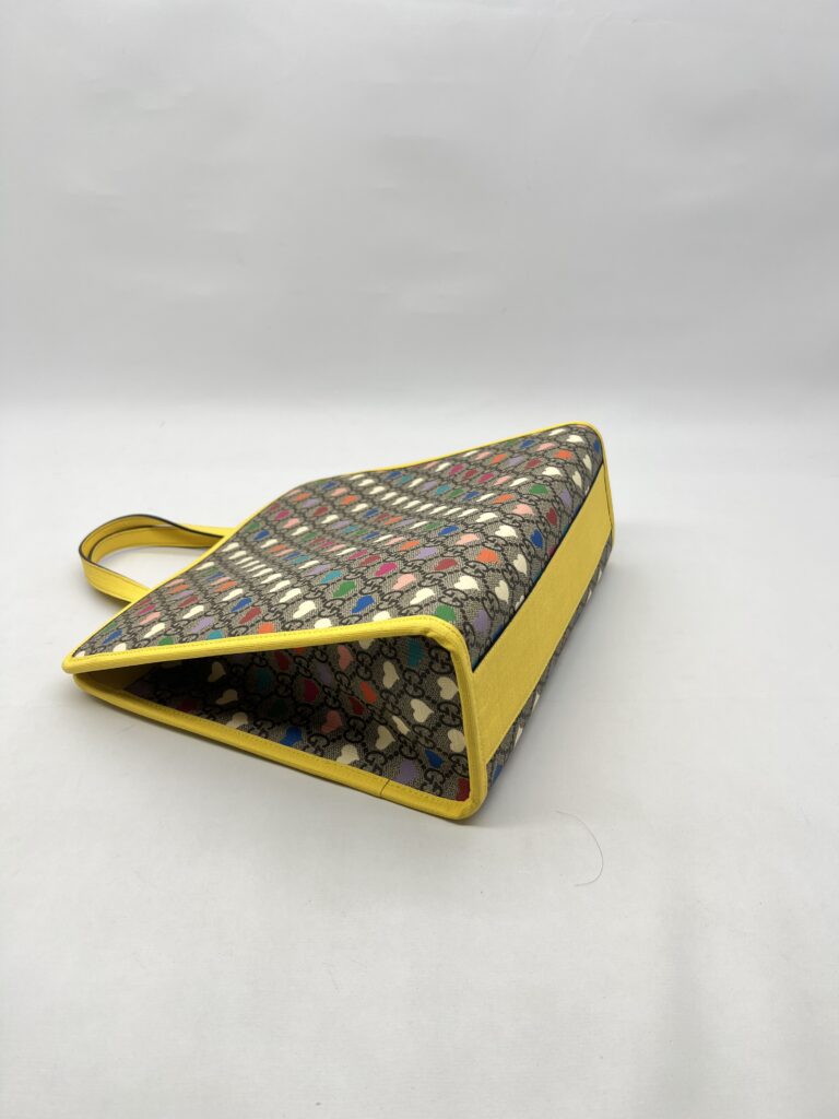Gucci Shoulder 2 Way Top Supreme Canvas Yellow Heart