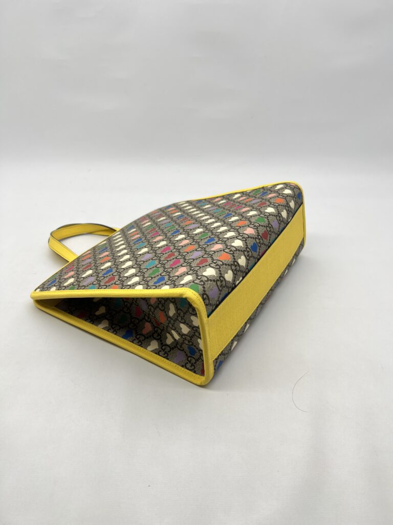 Gucci Shoulder 2 Way Top Supreme Canvas Yellow Heart