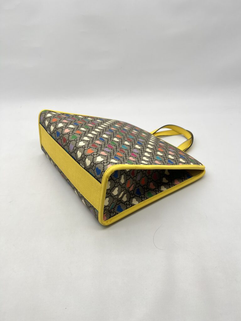 Gucci Shoulder 2 Way Top Supreme Canvas Yellow Heart