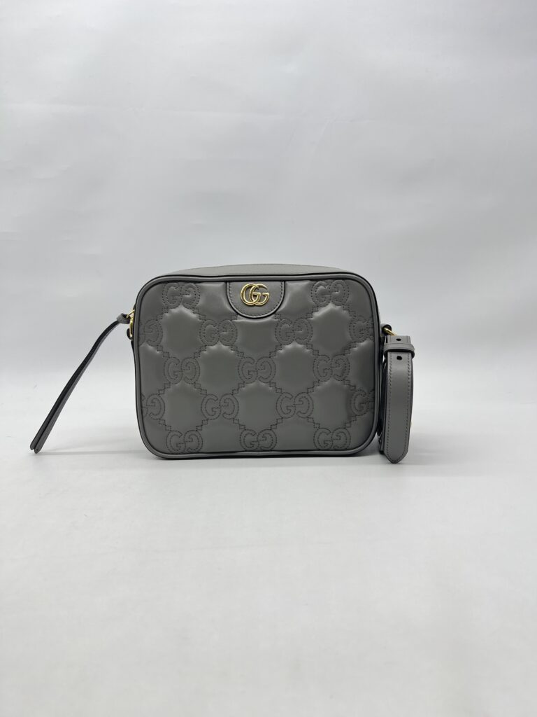 Gucci GG Matelasse Small Grey GHW