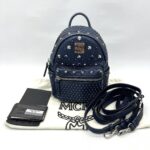 MCM Bebeboo Mini Leather Blue Metallic Crystal