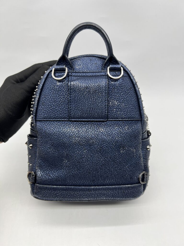 MCM Bebeboo Mini Leather Blue Metallic Crystal
