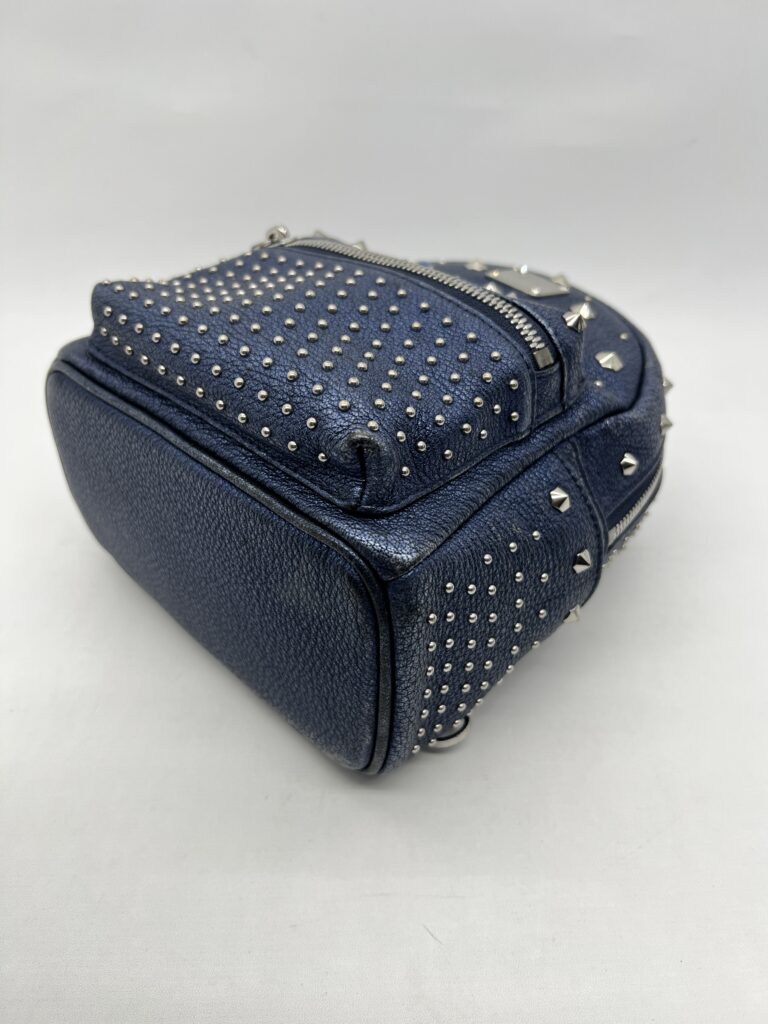 MCM Bebeboo Mini Leather Blue Metallic Crystal