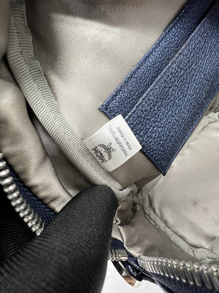 MCM Bebeboo Mini Leather Blue Metallic Crystal