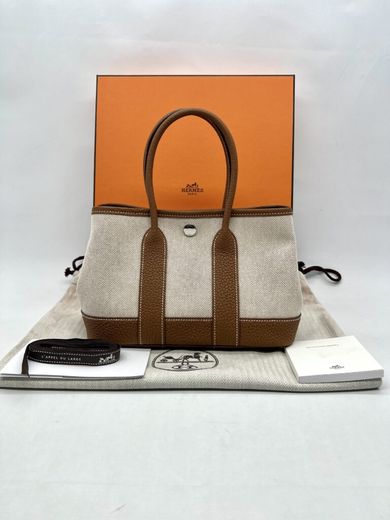 Hermes Neo Garden 23 Negonda Ecru Beige Gold PHW