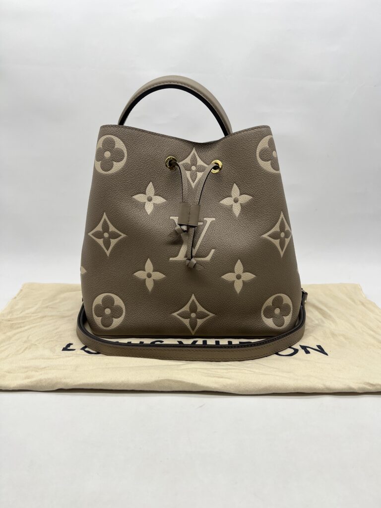 Louis Vuitton Neo Neo Monogram Empreinte Tourterelle Creme GHW