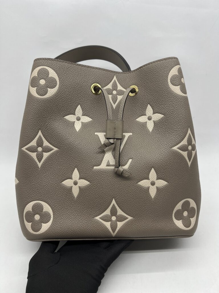 Louis Vuitton Neo Neo Monogram Empreinte Tourterelle Creme GHW