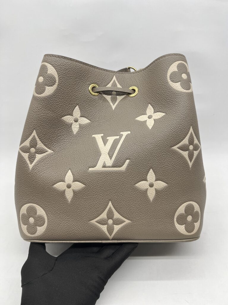 Louis Vuitton Neo Neo Monogram Empreinte Tourterelle Creme GHW