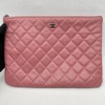 Chanel O Case Leather Pink SHW