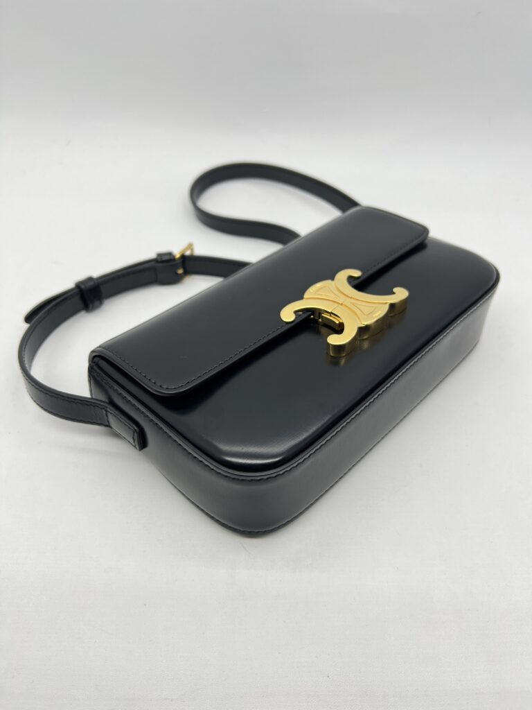 Celine Triomphe Black GHW