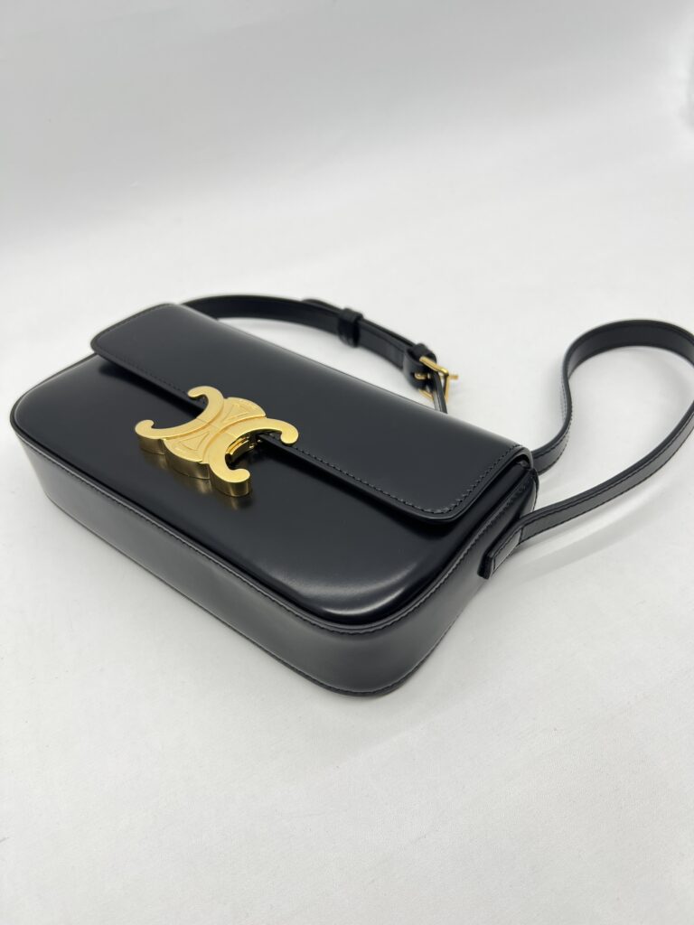 Celine Triomphe Black GHW
