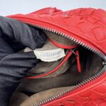 Bottega Veneta Mini Boston Intrecciato Red Orange BHW