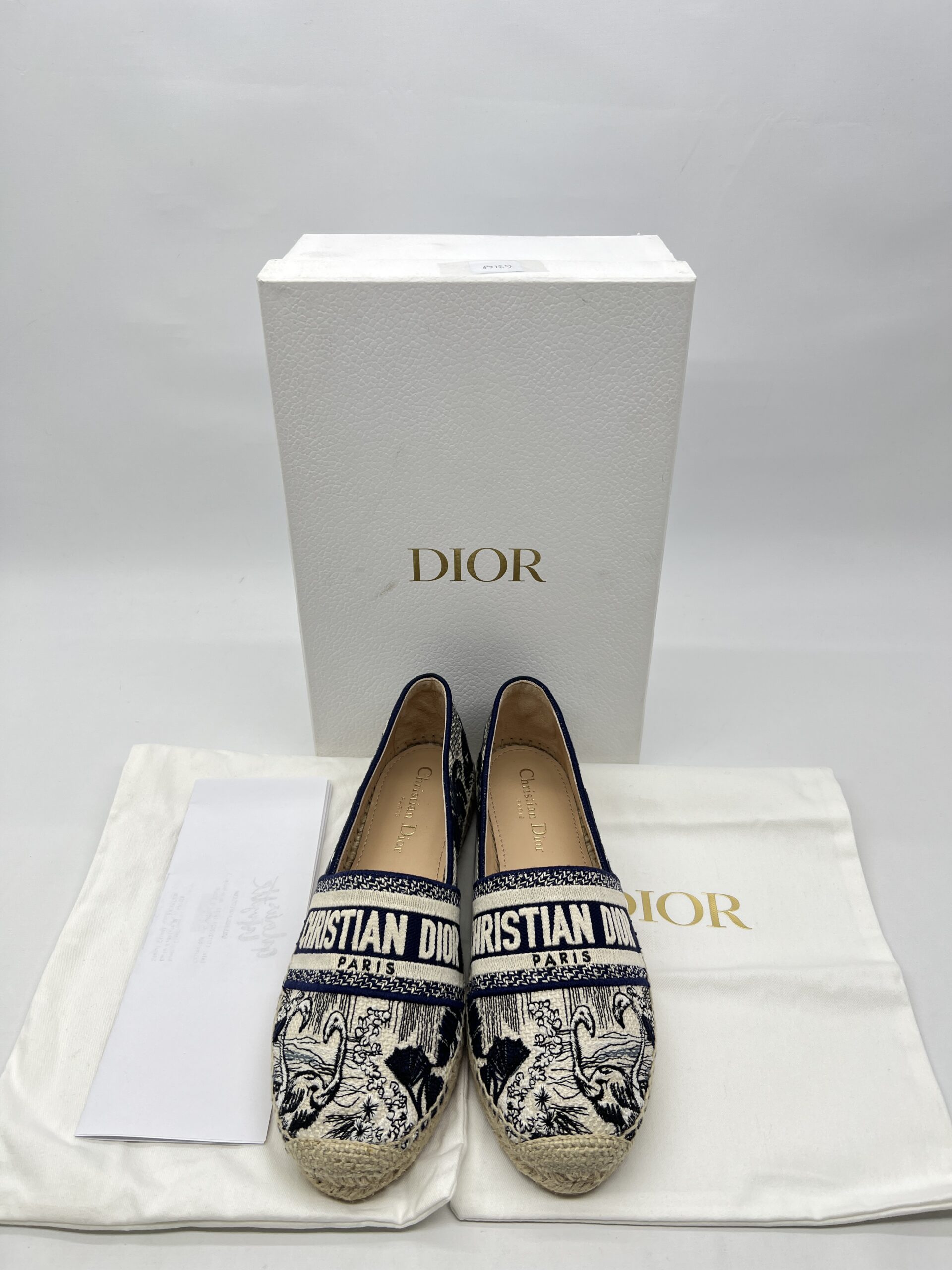 Dior Granville Espadrilles Blue Tropical Toile