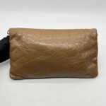 Balenciaga Giant Envelope Clutch Agneau Caramel GHW