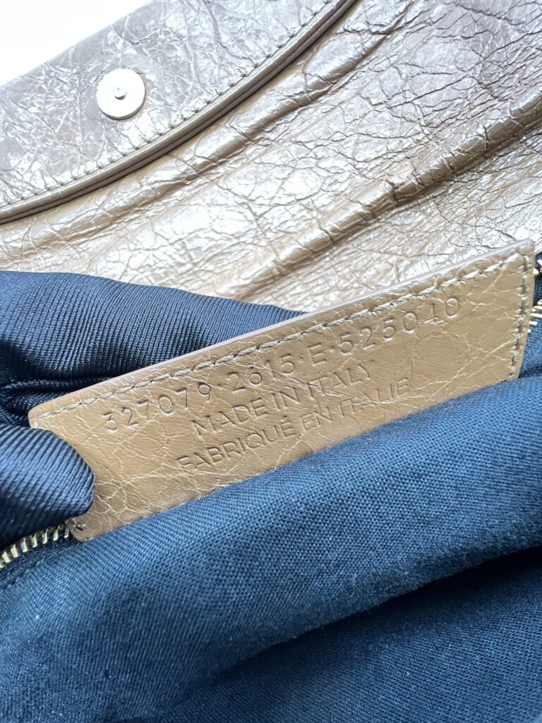 Balenciaga Giant Envelope Clutch Agneau Caramel GHW