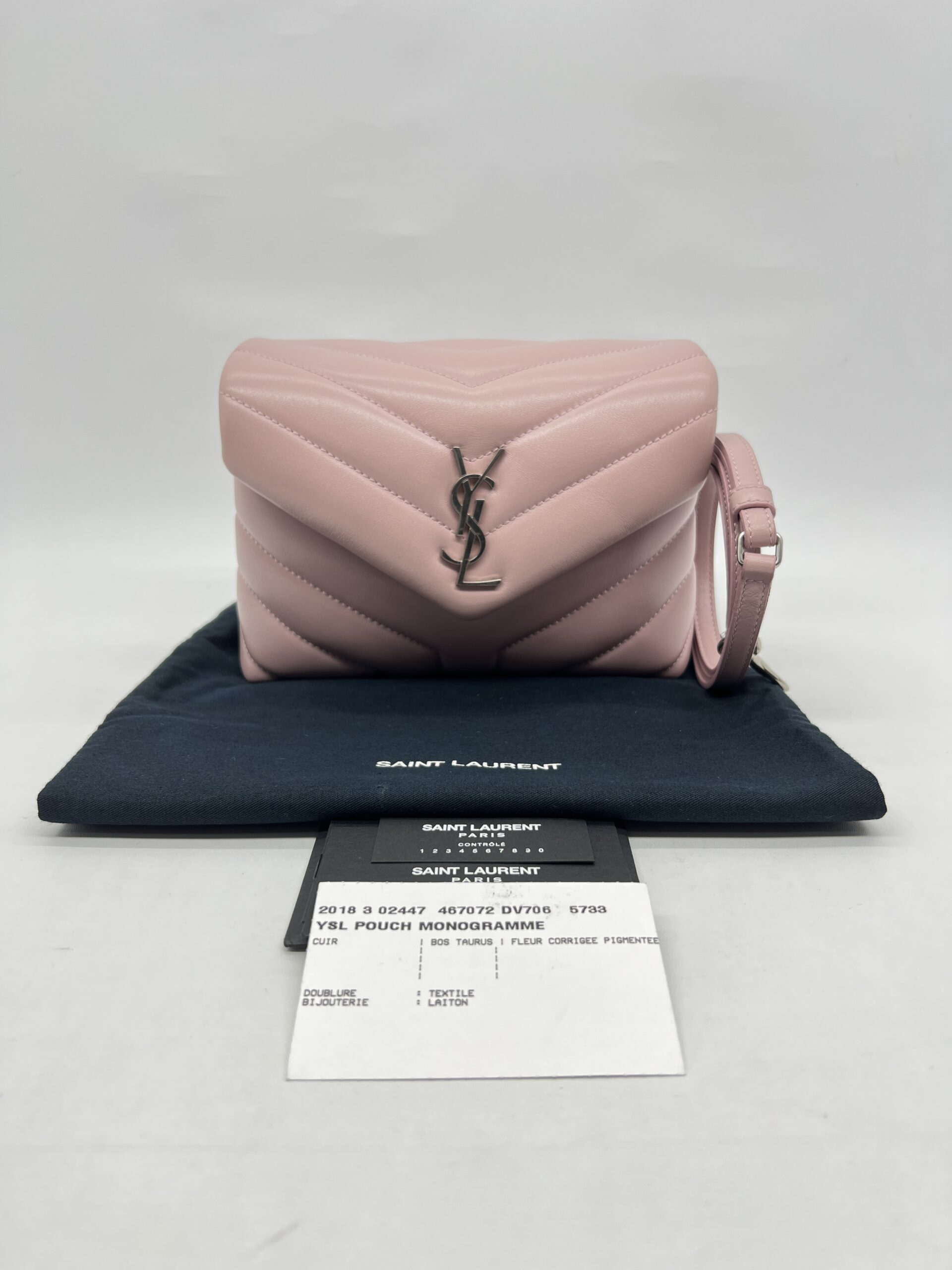 Saint Laurent Loulou Toy Baby Pink SHW