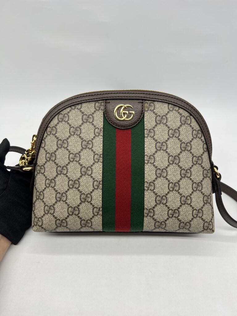 Gucci Ophidia Halfmoon GG Supreme Brown GHW