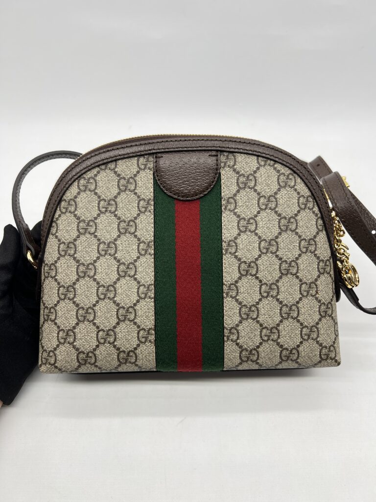 Gucci Ophidia Halfmoon GG Supreme Brown GHW