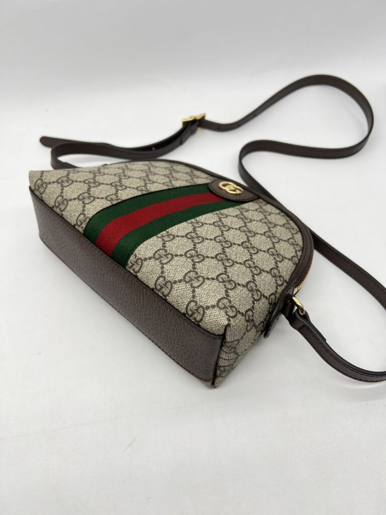 Gucci Ophidia Halfmoon GG Supreme Brown GHW